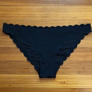 Black scalloped bikini bottom, H&M